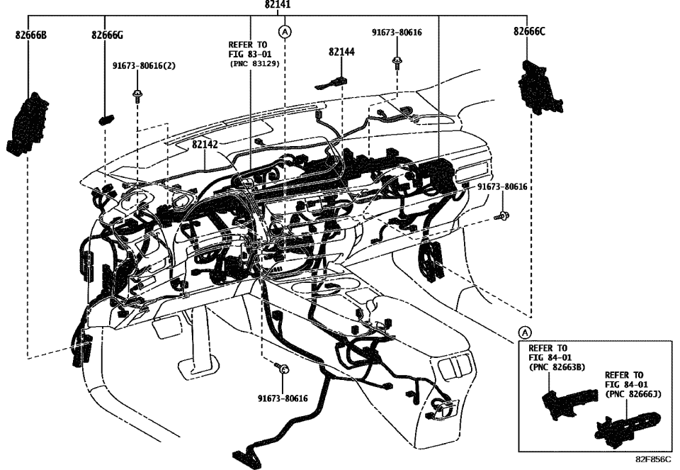 Lexus 82142-76B20 WIRE, INSTRUMENT PAN