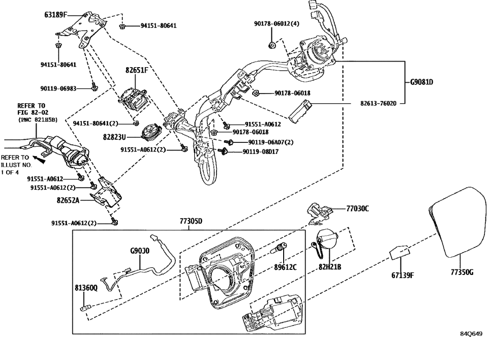 Lexus 82613-76020 BLOCK, FUSE BASE