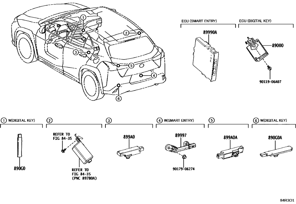 Lexus 89000-76060 COMPUTER ASSY, DIGIT