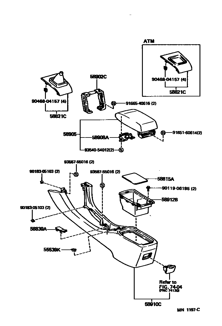 Lexus 90119-06195 Bolt, W/Washer