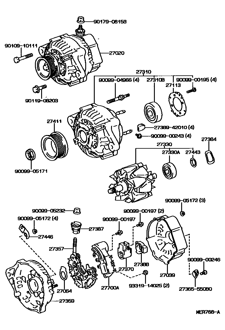 Lexus 90099-00195 Screw