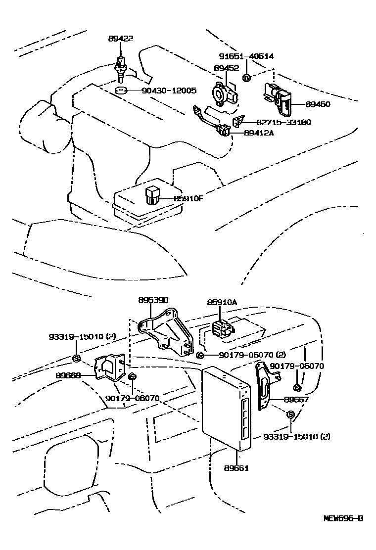 Lexus 82715-33180 Bracket, Wiring Harness