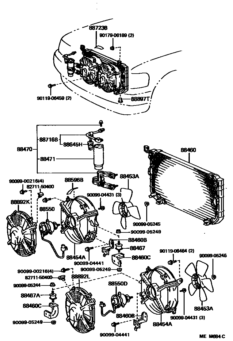 Lexus 82711-50400 Clamp, Wiring Harness