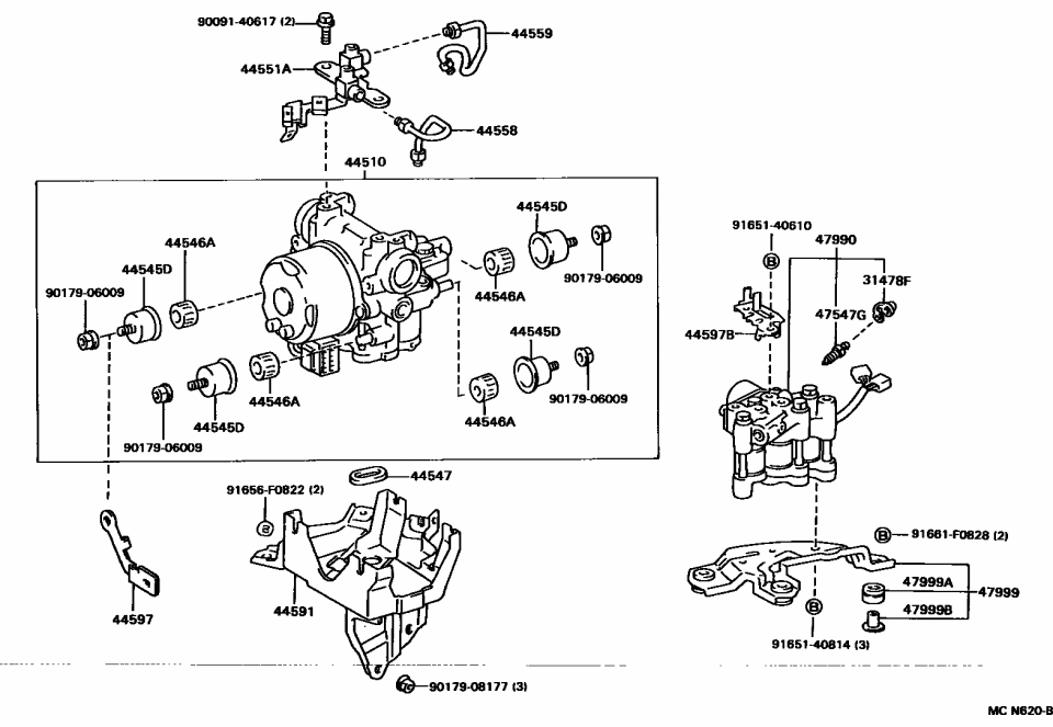 Lexus 90091-40617 Bolt, FLANGE