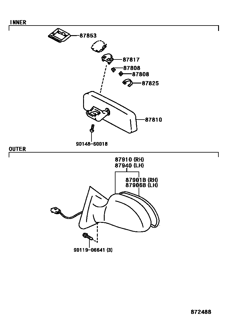 Lexus 90119-06641 Bolt, W/Washer