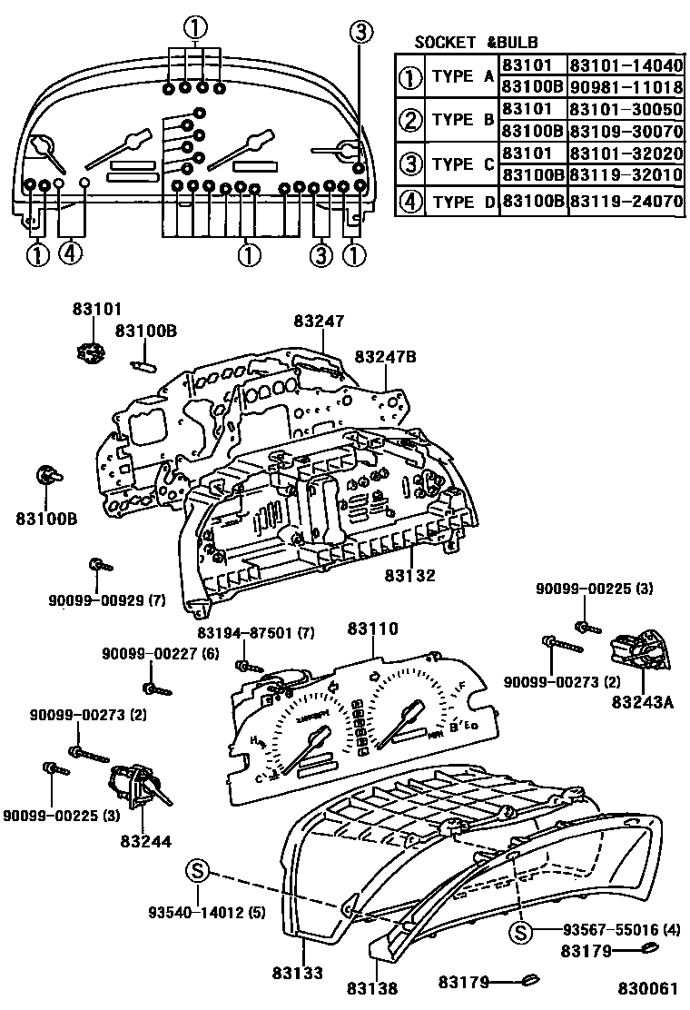 Lexus 90099-00225 Screw, Tapping