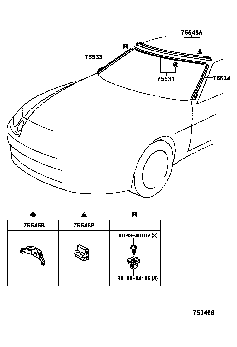 Lexus 90168-40102 Screw, Tapping
