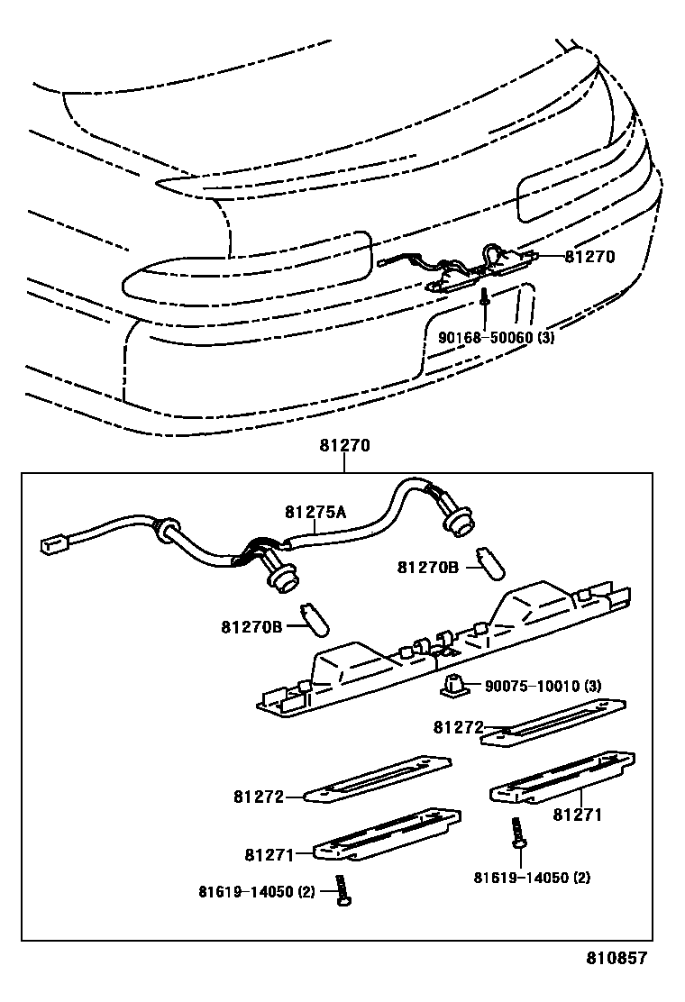 Lexus 81619-14050 Bracket, Clearance L