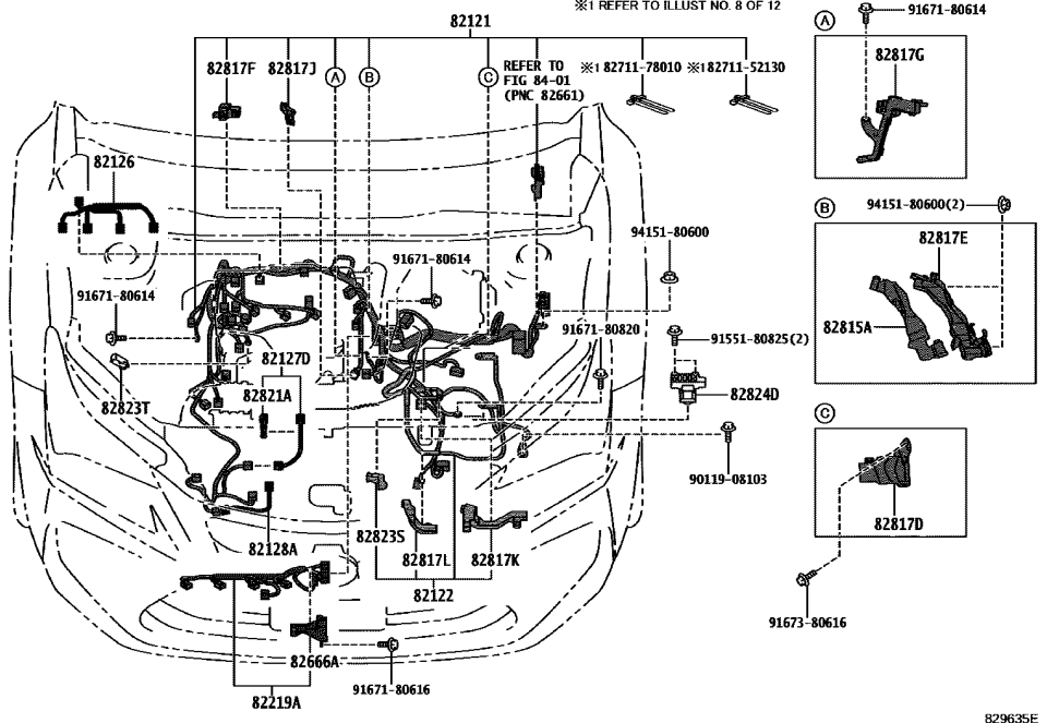 Lexus 90119-08103 Bolt, W/Washer