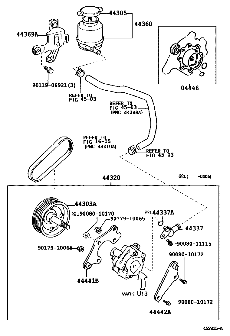 Lexus 90119-06921 Bolt, W/Washer