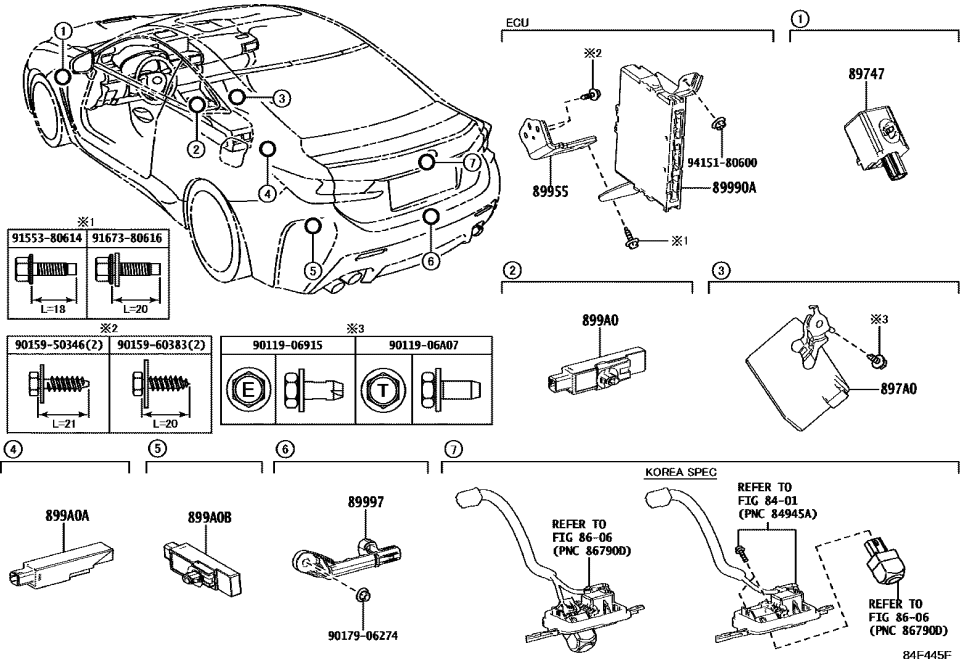 Lexus 897B0-24350 RECEIVER ASSY, ELECT