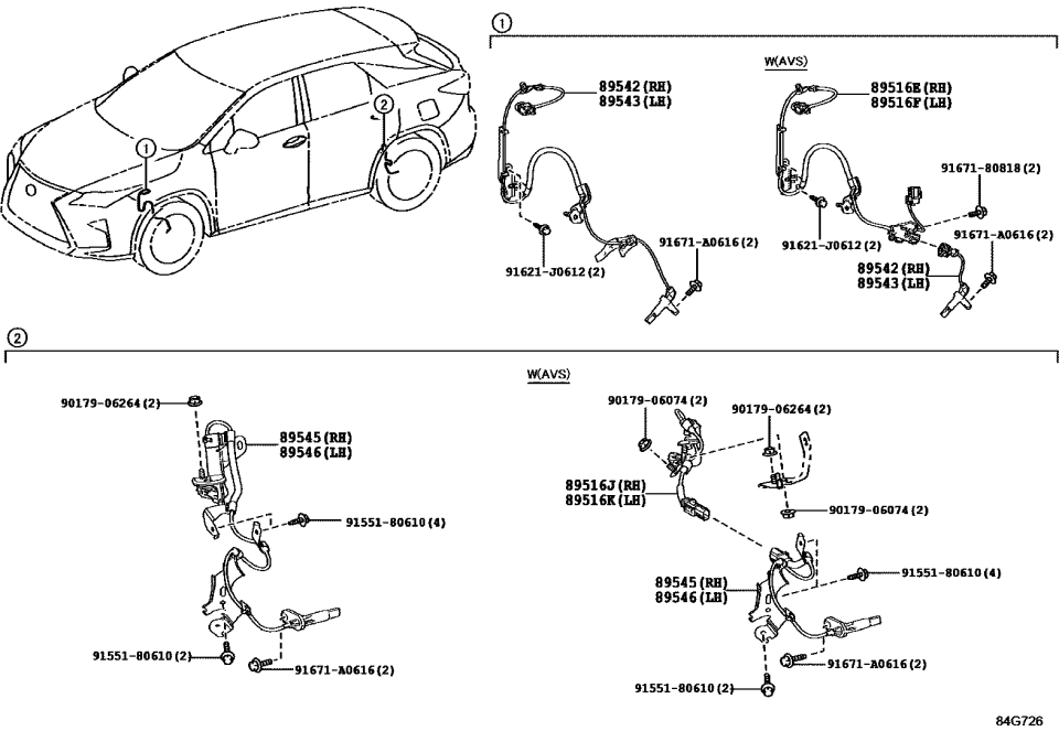 Lexus 90179-06264 Nut, W/WASHER