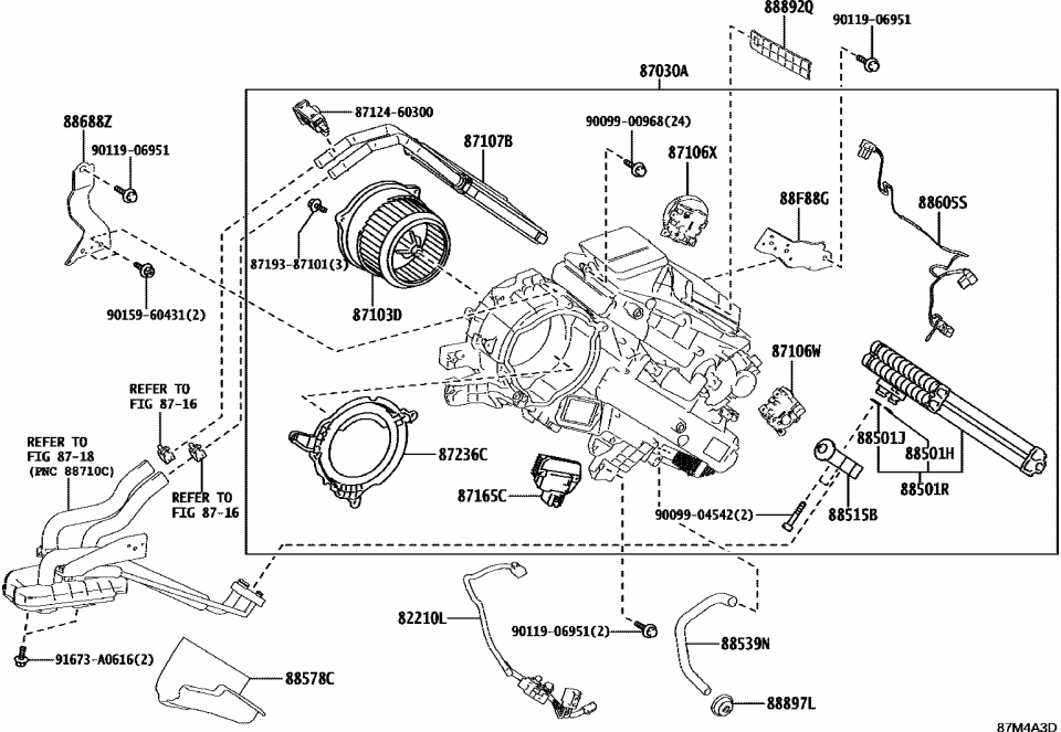 Lexus 87030-60300 UNIT ASSY, COOLING