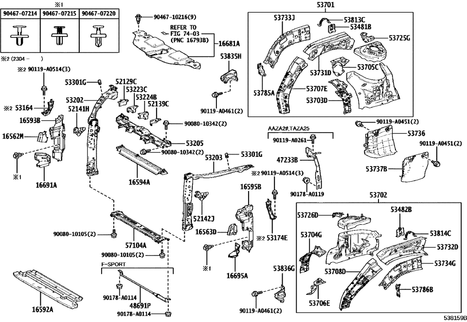 Lexus 47233-78010 BRACKET, RESERVOIR