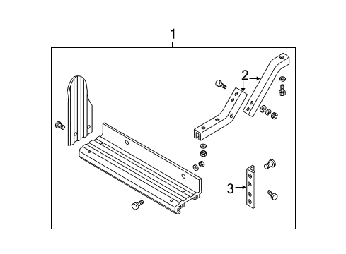 Diagram for 2004 Ford E-250 Running Board