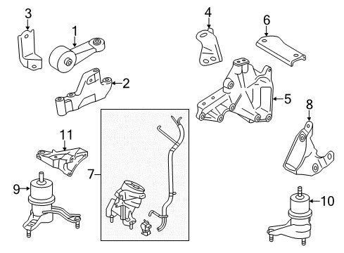 Diagram for 2014 Toyota Avalon Engine Parts 