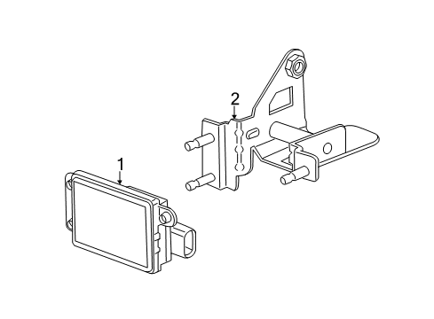 Genuine GM Radar Sensor Bracket 23445225 