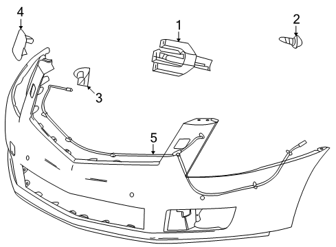 Diagram for 2010 Cadillac SRX Washer Components
