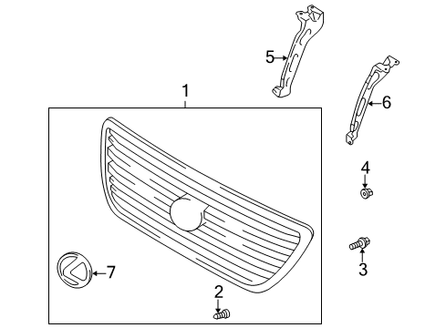Diagram for 2004 Toyota 4Runner Trailer Hitch Components 