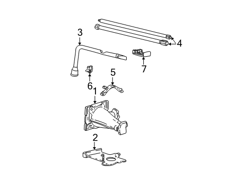 Diagram for 2001 Ford F-250 Super Duty Under Hood Components