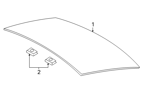 Diagram for 2006 Ford Mustang Back Glass