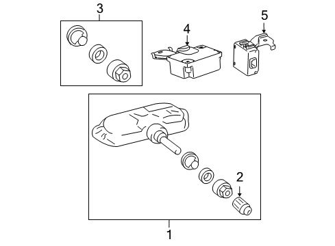 Diagram for 2006 Toyota Sienna Tire Pressure Monitoring, Suspension