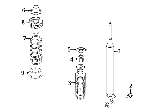 Diagram for 2008 Infiniti G35 Shocks & Components - Rear