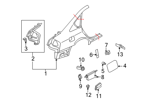 Diagram for 2006 Infiniti M45 Fuel Door, Electrical