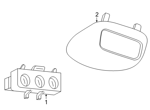 Diagram for 2003 Ford Excursion Rear Console