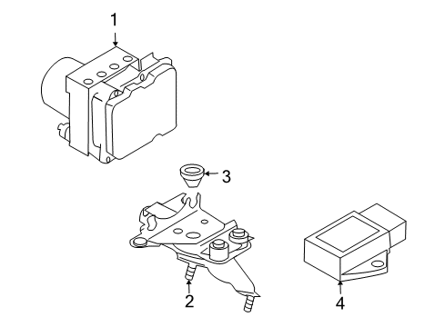 Diagram for 2009 Infiniti EX35 ABS Components