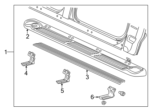 Diagram for 2004 Ford F-150 Heritage Running Board