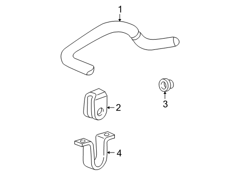 Diagram for 2003 Ford E-250 Stabilizer Bar & Components - Front