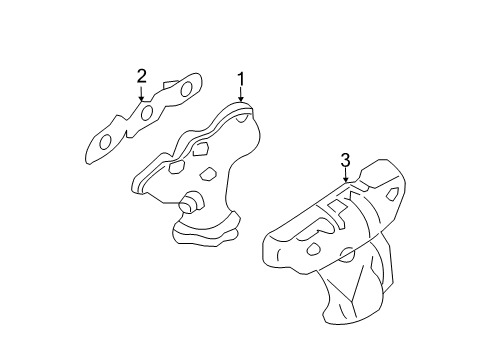Diagram for 2004 Nissan Maxima Exhaust Manifold