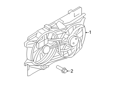 Diagram for 2007 Ford Edge Cooling Fan