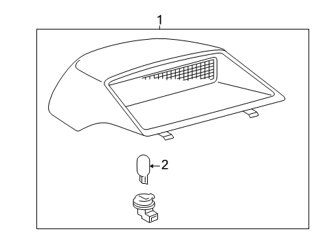 Diagram for 2000 Toyota Camry High Mount Lamps