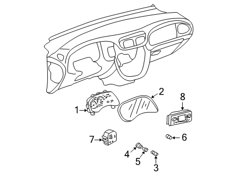 Diagram for 2006 Chevrolet Trailblazer A/C & Heater Control Units