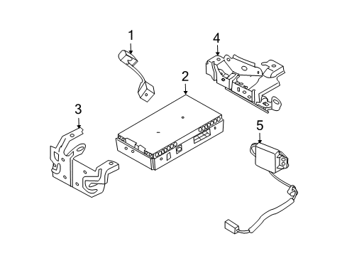 Diagram for 2008 Infiniti G35 Communication System Components