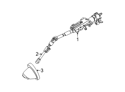 Diagram for 2000 Ford Focus Steering Column Assembly