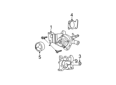 Thumbnail Cooling - Water Pump (2.0L,Dohc) for 2005 Ford Focus Water Pump