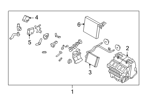 Thumbnail Air Conditioner & Heater - Evaporator & Heater Components for 2007 Infiniti G35 A/C Evaporator & Heater Components