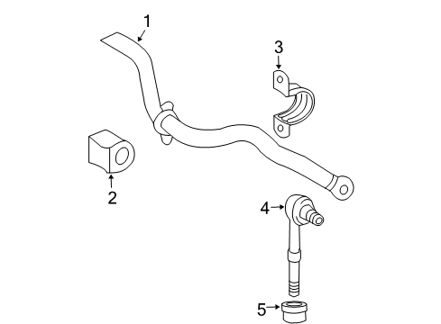 Thumbnail Rear Suspension - Stabilizer Bar & Components (4 Wheel Drive) for 2008 Toyota RAV4 Stabilizer Bar & Components - Rear