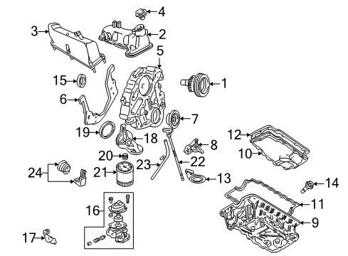 Thumbnail Engine Parts for 2001 Ford Explorer Sport Engine Parts