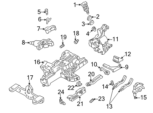 Thumbnail Steering Column - Housing & Components for 2001 Ford Mustang Door & Components, Exterior Trim