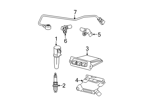 Thumbnail Electrical - Ignition System (3.0L) for 2009 Ford Escape Powertrain Control