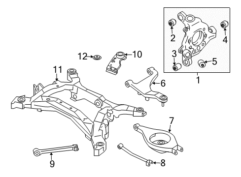 Thumbnail Rear Suspension - Suspension Components (Coupe) for 2007 Infiniti G35 Rear Suspension