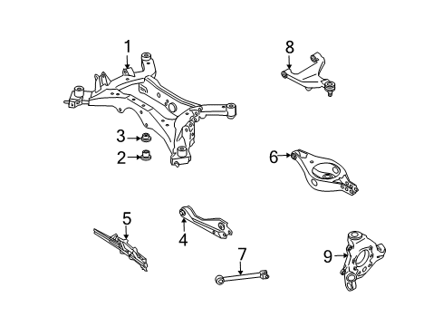 Thumbnail Rear Suspension - Suspension Components (2WD) for 2003 Infiniti FX45 Rear Suspension