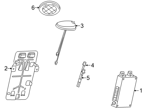 Thumbnail Electrical - Navigation System Components for 2007 Saturn Vue Navigation System