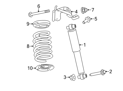 Thumbnail Rear Suspension - Shocks & Components (With AWD) for 2010 Ford Fusion Shocks & Components - Rear