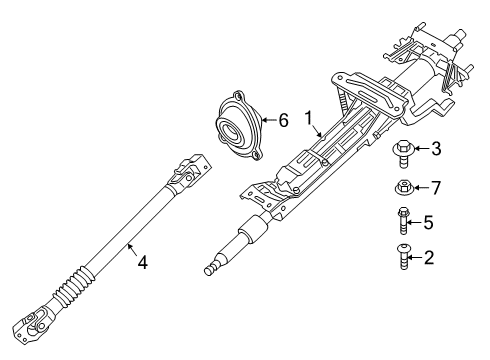 2019 BMW Z4 Steering Column & Wheel, Steering Gear & Linkage Isa Screw Diagram for 32209806899
