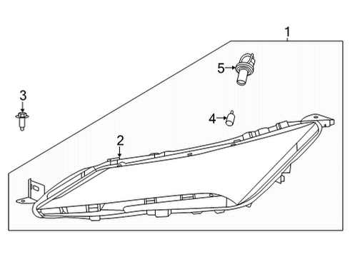 2021 Nissan Rogue Combination Lamps Combination Lamp Assy-Front, RH Diagram for 26120-6RR5D